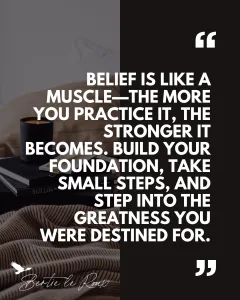 Belief is a muscle